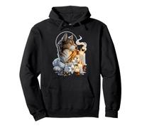 Wolf Alpha Dominant Coquette Catholique Sacrée Vintage Kitsch Sweat à Capuche