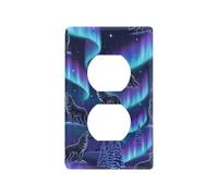 Wolf Aurora Plaques d'interrupteur et couvercles de prise de courant en polycarbonate ignifuge 11,4 x 7,9 cm