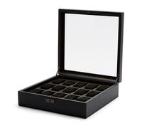 Wolf Axis Boîtes à montres 15 montres Noir Cuir synthétique 488303 - Unisex - Faux Leather