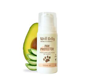 Wolf Belly - Baume Coussinets Chiens et Chats à Aloe Vera (100 ML) Crème Hydratante et Réparatrice | Protège du Froid et de Chaleur | Vitamine E et Huile d’Avocat | Sûr à Lécher - Fabriqué en Europe