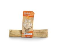 Wolf Belly - Bois de Cerf pour Chiens 100% Naturel (Taille L) Os à Mâcher Durable et Résistant | Favorise Hygiène Dentaire | sans Odeur et Riche en Calcium | Calme Stress et Anxiété - Origine Europe