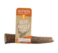 Wolf Belly - Bois de Cerf pour Chiens 100% Naturel (Taille S) Corne Durable et Résistante | Réduit Tartre et Plaque | Riche en Calcium et Protéines | Calme Stress | Inodore - Fabriqué en Europe