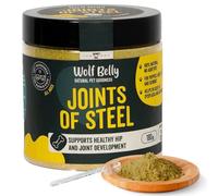 Wolf Belly - Complément Articulation Chien 100% Naturel (180g) Poudre Moule Verte, MSM & Curcuma | Traitement Arthrose Anti-Inflammatoire | Senior & Grandes Races - Fabriqué en Europe