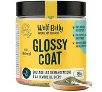 Wolf Belly - Complément Peau et Pelage Chien 100% Naturel (180 g) | Anti-démangeaisons et peau sensible, Poil fort et brillant, Levure de bière et Oméga-3, Fabriqué en Espagne