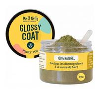 Wolf Belly - Complément Peau et Pelage Chien 100% Naturel (60 g) | Anti-démangeaisons et peau sensible, Poil fort et brillant, Levure de bière et Oméga-3, Fabriqué en Espagne