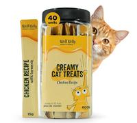 Wolf Belly - Friandises pour Chats | Snacks Sains à Base de Poulet | Délicieuses Friandises à Haute teneur en Protéines | Texture Crémeuse - Fabriqué en Europe