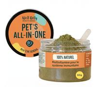 Wolf Belly - Multivitamines 8 en 1 Chiens et Chats 100% Naturel (60 g)