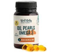Wolf Belly - Oméga 3 pour Chien et Chat 100% Naturel (60 Gélules) avec EPA et DHA | Huile de Poisson Pure | Peau et Pelage Sains | Articulations Fortes | Système Immunitaire - Fabriqué en Europe