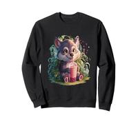 Wolf Boba Tea Kawaii Bubble Tea Wolf pour hommes et femmes Sweatshirt