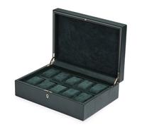 Wolf British Racing Green Boîtes à montres 10 montres Vert Cuir synthétique 792741 - Unisex - Faux Leather