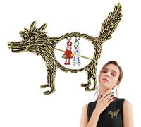 Wolf-Brosche | Broche de broche esthétique Brocche animale Brocches fantastiques | Esthétique Brrosche Broch Brooch Cool Pins pour femmes, décorations du Nouvel An