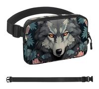 Wolf Ceinture de course à pied pour homme et femme, support de téléphone pour la course à pied, sac banane de course à pied, taille réglable, Multicolore 08, 1.5x9.0x5.9in/4x23x15cm