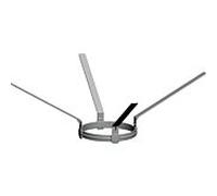 Entretoise Wolf Cob 2651673 DN 110, 1 jeu = 6 pièces, plastique