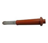 Wolf conduit d'air/gaz d'échappement DN63/96 vertical 2600143 120-170cm, PP, brun-rouge