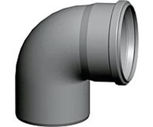 Wolf Coude Cob 2651508 87 °, DN 80 , jusqu'à 120 ° C, pour tuyau d'échappement, PP