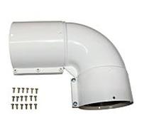 Wolf coude d'échappement DN63/96 blanc 2600404 90 degrés, pour chaudières de chauffage