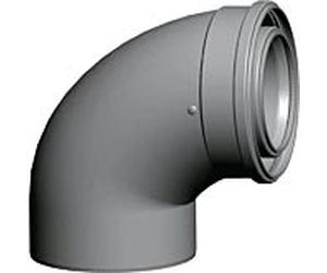 Wolf Coudes 2651544 87°, DN 110/160, enfichable, pour Luft- / pot d'échappement, blanc
