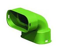 Wolf CWL Excellent Bogen 90 degrés, pour conduit plat, 50 x 100, vertical