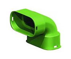 Wolf CWL Excellent Bogen 90 degrés, pour conduit plat, 50 x 100, vertical