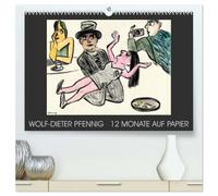 Wolf-Dieter Pfenning - 12 Monate auf Papier (hochwertiger Premium Wandkalender 2026 DIN A2 quer), Kunstdruck in Hochglanz: Dieser Kalender begleitet ... Künstlers Wolf-Dieter Pfennig durch das Jahr.