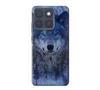 Wolf Dream Catcher Etui Coque Housse pour Motorola Edge 70