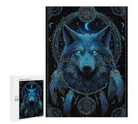 Wolf Dreamcatcher Wall Art Print-1 Puzzle 1000 Pièces Educa Jouet en Bois Cadeau Unique Décoration Intérieure Jeu Éducatif Challenge Toy Adultes Et Enfants À Partir De 14 Ans 500 PCS