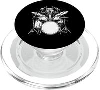 Wolf Drummer Rock Wild Animal Jouant de la Batterie PopSockets PopGrip pour MagSafe