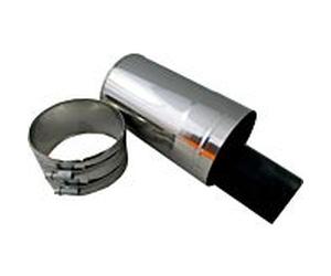 Wolf Embouchure Cob 2651915 DN 60/100, 290 mm, pour tuyau d'air / d'échappement, acier inoxydable / polypropylène