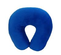 Wolf Essentials Coussin Tour de Cou en Microfibre Douce et Confortable pour Adulte - Compact, Lavable en Machine - Parfait pour l'avion, la Voiture ou la Maison - Bleu Roi