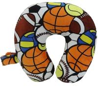 Wolf Essentials Oreiller Tour de Cou en Microfibre Douce et Confortable pour Enfants, Compact, Parfait pour Les Voyages en Avion ou en Voiture, Tous Les Sports