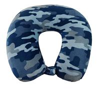 Wolf Essentials World's Best Oreiller Tour de Cou en Microfibre Douce Motif Camouflage Bleu