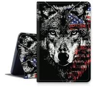 Wolf Étui pour iPad Pro 13" M4 2024, résistant aux chocs, pliable en cuir synthétique, support réglable avec mise en veille/réveil automatique pour iPad Pro M4 2024 13"