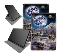 Wolf Family Étui pour iPad 10e génération 10,9" version 2022 (numéro de modèle : A2696 A2757 A2777), support pliable rotatif à 360 degrés, plusieurs angles de vue avec mise en veille/réveil