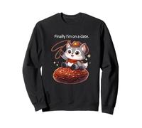 Wolf Finally I'm on a Date Funny Kawaii Anime Cute Sweatshirt