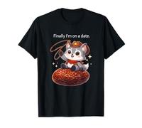 Wolf Finally I'm on a Date Funny Kawaii Anime Cute T-Shirt