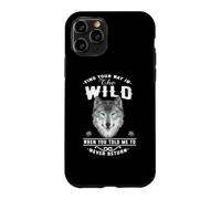 Wolf Find Your Way in The Wild Funny Wolves Lovers Coque pour iPhone 11 Pro