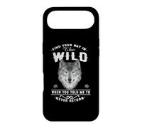 Wolf Find Your Way in The Wild Funny Wolves Lovers Coque pour iPhone Air