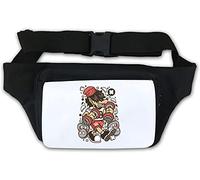 Wolf Fitness Expert Sac banane pour haltérophilie Motif loup-garou Blanc