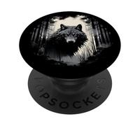 Wolf Forest Nature PopSockets PopGrip Adhésif