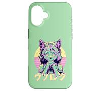 Wolf Furry Animal Girl Cute Anime Manga Retro Japon Coque pour iPhone 16