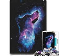 Wolf Galaxy Art Puzzle 1000pcs (52x38cm) Adulte | Choisissez cette activité puzzle du w nd les dimanches au calme, pour se concentrer.