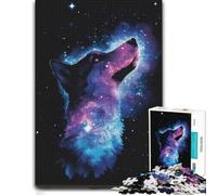 Wolf Galaxy Art Puzzle Bois Complexe, Adultes, 1000 pièces | Le montage par zones du motif - un montage clair zone par zone le w nd.