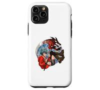 Wolf Girl Red Dragon Anime Fantasy Moon Warrior Faux Coque pour iPhone 11 Pro