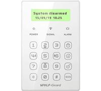 Wolf-Guard 433Mhz Jp-08 Clavier D'Affichage Sans Fil Pratique+Mot De Passe Télécommande+Bouton Sos Pour Système D'Alarme Domestique(14 X 11 Cm)