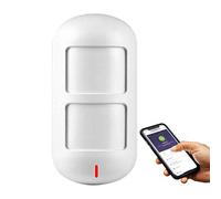 Wolf-Guard HW-W06 Détecteur de mouvement intelligent Wi-Fi 2,4 G Compatible avec les animaux domestiques, contrôle par application Tuya Smartlife Fonctionne avec Alexa