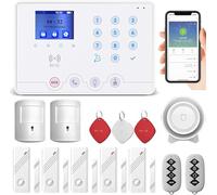Wolf Guard Kit Sécurité Maison Système Alarme sans Fil WiFi 4G | Smartlife, Compatible Amazon Alexa & Google Home, Version Française