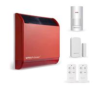 Wolf-Guard LB-12T1 kit1 Alarme solaire sans fil avec batterie intégrée et coque rigide en métal pour la maison