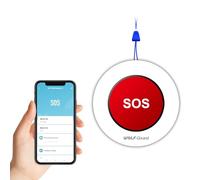 Wolf Guard SOS-W02 Bouton d'urgence intelligent SOS de Tuya Wifi, bouton d'appel anti-panique sans fil, alarme personnelle pour personnes âgées et handicapées, sans taxes
