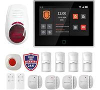 Wolf Guard Système d'Alarme 4G + WiFi Tactile 7" (WT4F-W03)