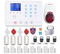 Wolf Guard WiFi 4G Kit d'alarme antivol sans fil pour la maison, Tuya Smartlife App, compatible Alexa